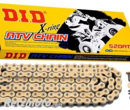 Cha�ne de transmission D.I.D 520 ATV2 or/noir 104 maillons