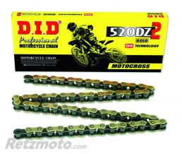 Cha�ne de transmission D.I.D 520 DZ2 or/noir 104 maillons