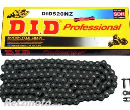 Cha�ne de transmission D.I.D 520 NZ noir/noir 106 maillons