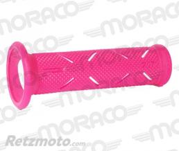 PROGRIP Poign�es Progrip 717 - Route-� 22/25 mm. Long. : 122 mm. Fluo blanc/fuchsia 