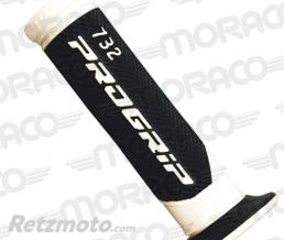 PROGRIP Poign�es Progrip 732 - Route -� 22/25 mm. Long. : 122 mm. Blanc/noir