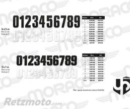 UP Pack 3 num�ros UP 130 mm x 70 mm - Noir 