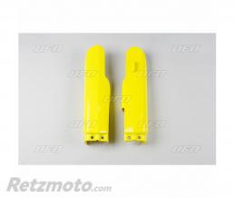Protections de fourche UFO jaune Suzuki RM85/85L