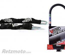 Kit antivol Vector cha�ne 1,30m + antivol U Super MAX MC XXXL
