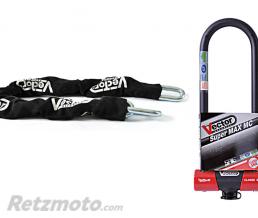 Kit antivol Vector cha�ne 1,30m + antivol U Super MAX MC