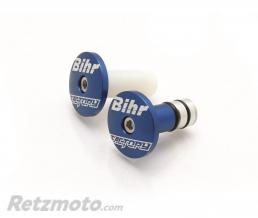 Embouts de guidon factory BIHR bleu �int. 14mm