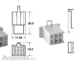 Jeu de connectiques 6 voies 110 ML type origine �0,5mm�/0,85mm� - 5 jeux complets