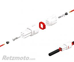 Jeu de connectiques 4 voies s�rie 090 SMTO type origine �0,85mm�/1,25mm� - 5 jeux complets