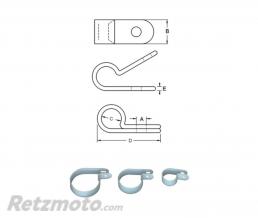Serre-c�ble BIHR plastique �8mm 10 pi�ces