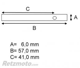 Kit d'axes de plaquette de frein KAWASAKI ER-5