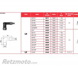 Anti-parasite NGK LB10E noir pour bougie avec olive