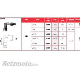 Anti-parasite NGK LD10F noir pour bougie sans olive