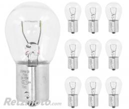 BOITE 10 AMPOULE/LAMPE 12V 21W CULOT BA15s BLANC(CLIGNOTANT/STOP) 