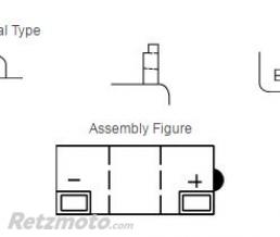 Batterie YUASA 6N6-3B-1 conventionnelle