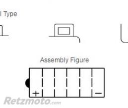 Batterie YUASA YB12C-A conventionnelle