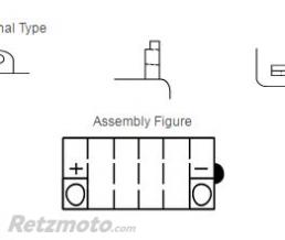 Batterie YUASA YB16-B conventionnelle