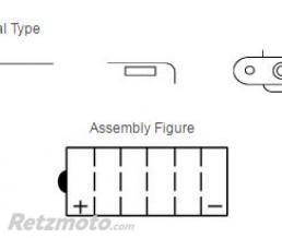 Batterie YUASA YHD-12 conventionnelle