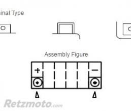 Batterie YUASA YT9B-BS sans entretien livr�e avec pack acide