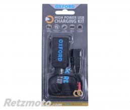 Chargeur USB OXFORD USB 2.1amp. Connection sur batterie