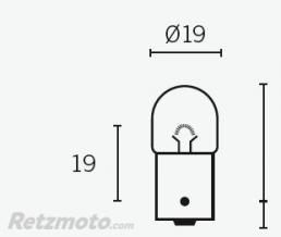 Boite de 10 ampoules V PARTS R5 12V-5W