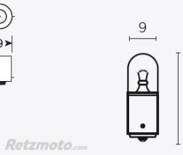 Boite de 10 ampoules V PARTS T8.5 12V-4w