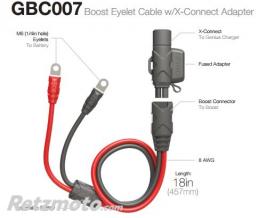 C�ble rallonge NOCO Booster Oeillets/X-Connect 50 cm