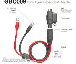 C�ble rallonge NOCO Booster Oeillets / SAE 50 cm
