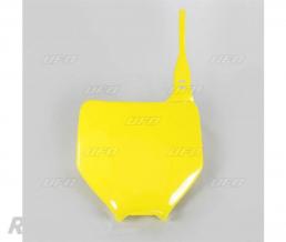 Plaque num�ro frontale UFO jaune Suzuki RM-Z250