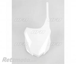 Plaque num�ro frontale UFO blanc Kawasaki KX250F/450F