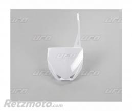 Plaque num�ro frontale UFO blanc Yamaha YZ85