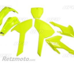 Plaque num�ro frontale UFO jaune fluo Honda CRF450R/RX
