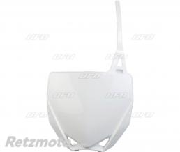 Plaque num�ro frontale UFO blanc Yamaha YZ65
