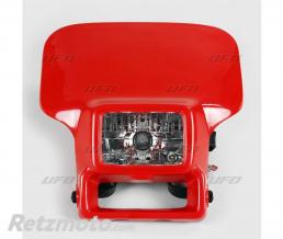 Plaque phare UFO XR rouge Honda XR