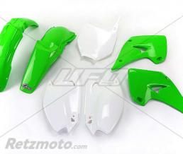 Kit plastique UFO couleur origine vert/blanc Kawasaki KX125/250