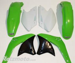 UFO Kit plastique UFO couleur origine vert/blanc Kawasaki KX250F