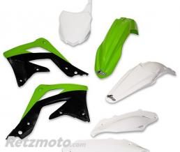 Kit plastique UFO couleur origine vert/blanc/noir Kawasaki KX450F