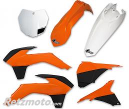 Kit plastique UFO couleur origine (13-14) orange/noir/blanc KTM