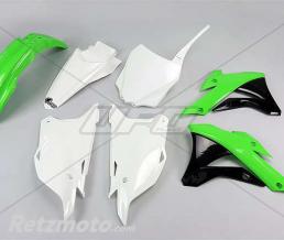 Kit plastique UFO couleur origine (2014) vert/blanc/noir Kawasaki KX85