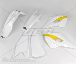 Kit plastique UFO couleur origine (2015) blanc/jaune Husqvarna