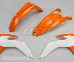 Kit plastique UFO couleur origine (15-16) orange/blanc KTM