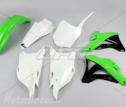 Kit plastique UFO couleur origine (2016) vert/noir/blanc Kawasaki KX85