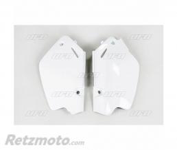 Plaques lat�rales UFO blanc Honda CR80R