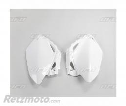 Plaques lat�rales UFO blanc Honda CRF450R