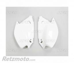 Plaques lat�rales UFO blanc Kawasaki KX125/250