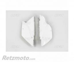 Plaques lat�rales UFO blanc Kawasaki KLX110