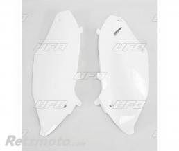 Plaques lat�rales UFO blanc Kawasaki KX250F/450F