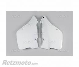 Plaques lat�rales UFO blanc Suzuki RM125