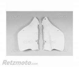 Plaques lat�rales UFO blanc Suzuki RM250