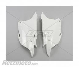 Plaques lat�rales UFO blanc Kawasaki KX85