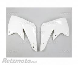 Ou�es de radiateur UFO blanc Kawasaki KX250F